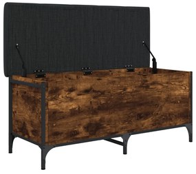 füstös tölgy színű szerelt fa tárolópad 102 x 42 x 45 cm