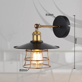 Globo 15086BW - VIEJO fali lámpa 1xE27/60W/230V