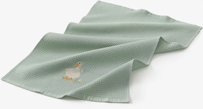 Goldea húsvéti hímzett waffle konyharuha - kacsa zsálya alapon 50 x 70 cm