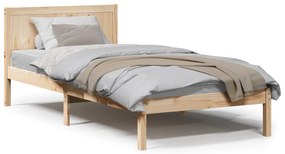 Tömör Fenyő Ágykeret Természetes Tömör Fa 80 x 200 cm Tartós