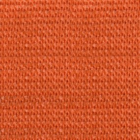 narancssárga trapéz alakú HDPE napvitorla 160 g/m² 3/4x3 m