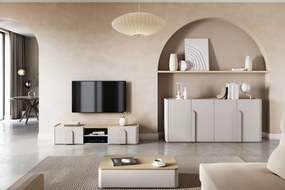 Amilio dohányzóasztal 100 cm fiókos - kasmír / olajozott tölgy