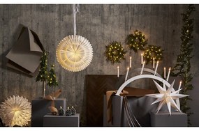 Fehér karácsonyi fénydekoráció ø 50 cm Frost - Star Trading