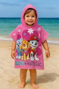 Gyermek poncsó Paw Patrol Pink