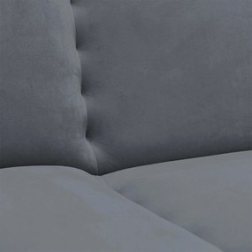 Zestaw 2x Wersalka Rozkładana PIANO Szara Welurowa