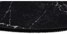 KÉSZLET 2x MARBLE fürdőszobai szőnyeg 50x60/60x100 cm fekete