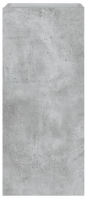 betonszürke falra szerelhető TV-szekrény LED-del 30,5x35x70 cm