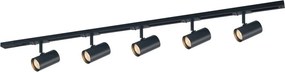 ITALUX 913721-5-BL-SET MARVI Modern Mennyezeti Lámpa Matt Fekete, Acélos GU10 IP20