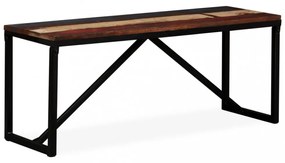 tömör újrahasznosított fa pad 110 x 35 x 45 cm