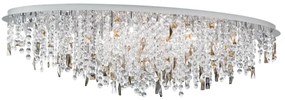 Orion - Kristály mennyezeti lámpa CRYSTALRIVER 21xG9/40W/230V fényezett króm
