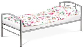 Fém Egyszemélyes Ágy 94×207 cm, Ezüst. BED-1900 SIL