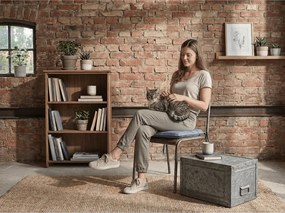 Székpárna LINGE BLUE 37x37 cm, kék