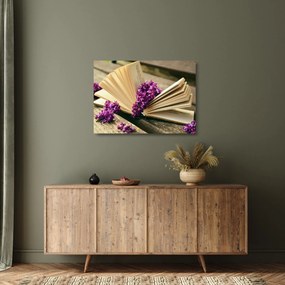 Kép egy levendula könyvről (üvegen) (70x50 cm)