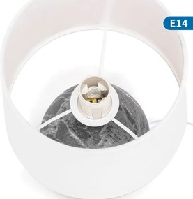 Aigostar - Asztali lámpa 1xE14/40W/230V szürke