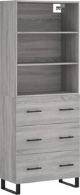 vidaXL szürke sonoma szerelt fa magasszekrény 69,5 x 34 x 180 cm