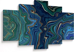 Kép - zöld-kék márvány (150x105 cm)