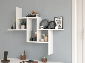 Fiesta nyitott fali polc, tároló, fehér