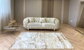 Sunset márvány mintás szőnyeg 8435 (Beige) 60x110