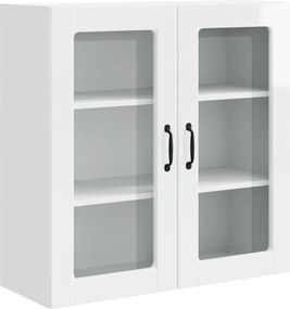 vidaXL Konyhaszekrény Magas Fényű Fehér 80 x 31 x 80 cm Faanyag