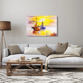 Kép - A csónak festménye (90x60 cm)