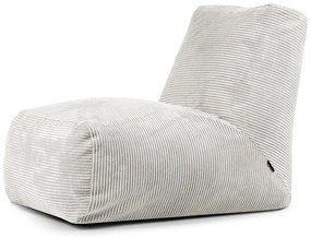 Krémszínű kordbársony babzsákfotel Tube – SLOWDOWN