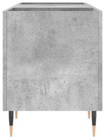 betonszürke szerelt fa hanglemezszekrény 121x38x48 cm