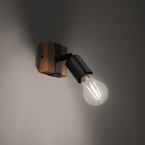 Sollux SL.1295 - Spotlámpa ZUCA 1xE27/15W/230V fekete