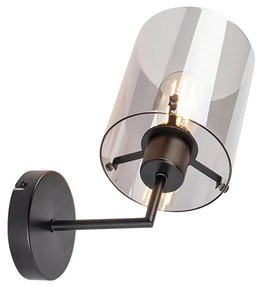 Design fali lámpa fekete füstüveggel - Dome