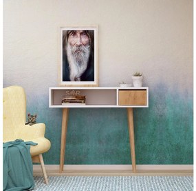 KIOGI konzolasztal 94x100 cm fehér/bézs