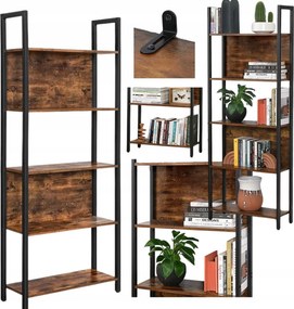 Könyvespolc Vasagle 62 x 165 x 24 cm barna árnyalatok