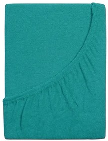 Frottír lepedő kiságyba EXCLUSIVE 70x140 cm türkiz