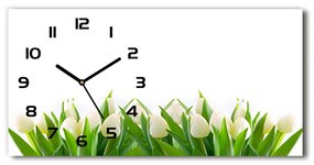 Vízszintes üvegóra Fehér tulipán pl_zsp_60x30_f_30153186
