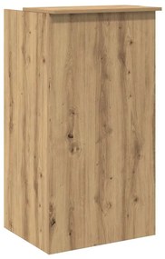 recepciós pult kézműves tölgy 55x50x103,5 cm szerelt fa