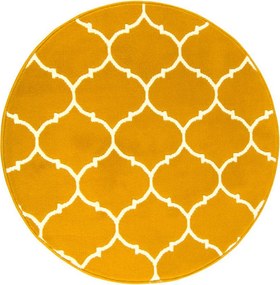 átm. 160 cm Kerek Szőnyeg Luna Marokkói Lóhere A Szobai Fotel Alá