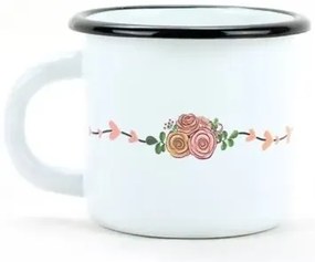 Belis Smaltovaný hrnek Sova coffee, 7 cm, 0,25 l