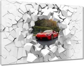 Vászonkép 120x80 Piros Ferrari út