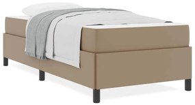 Ágykeret matraccal matracmal Cappuccino 90 x 190 cm Műbőr