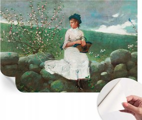 Öntapadós tapéta Fali furnér 3D hatás Virágos nyugalom 104x70 cm