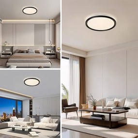 BRILAGI - dimmelhető LED mennyezeti lámpa RIVO LED/72W/230V 3000-6000K fekete Ø 50 cm + távirányító