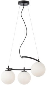 Redo 01-2716 - Csillár zsinóron VOLLEY 3xE14/28W/230V fekete