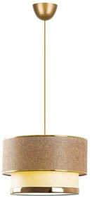 Függőlámpa, Cake - Beige, Arany