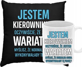 Párna Bögre Szett Menedzser Ajándék Születésnapra Karácsonyra