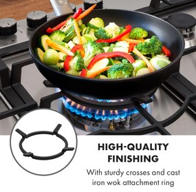 Ignito 5, gázfőzőlap, 5 Sabaf égő, rozsdamentes acél, ezüst