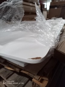 AKCIÓ Fehér étkezőasztal BERGEN 100x70 cm II. osztály