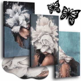 Vászonkép 150x70 cm Nappali Képek Pasztell Boho Nők Arcok