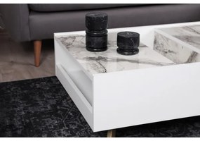 Kávésasztal FRIDA 63x90 cm fehér