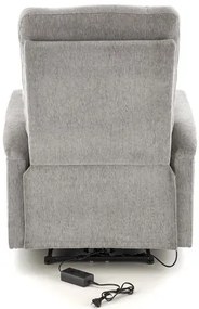 JAMAL elektromos relax fotel szürke