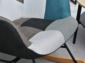Fotel Sibyla (patchwork + fehér bükk). Akció -15%. 1110397