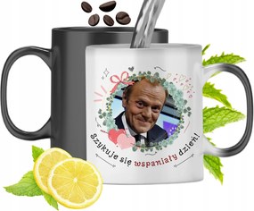 Donald Tusk Színváltó Mágikus Bögre fényképes nyomtatással