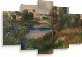 Kép - Auguste Renoir, Landscape at Vetheuil, reprodukciók (150x105 cm)